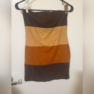 strapless cowgirl bodycon dress small